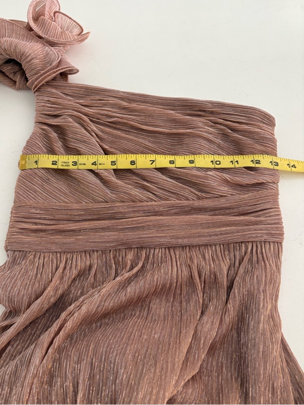 New! After Six Dramatic Ruffle Edge One-Shoulder Dress - Picture 11 of 12